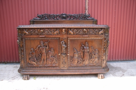 Wyjątkowa komoda neorenesansowa I poł XX wieku 