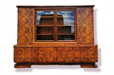 Biblioteka gabinetowa Art Deco z ok. 1930 roku.