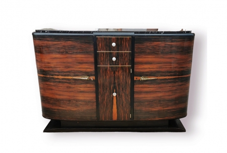 Bufet Art Deco z 1930 roku. Heban makassar. 